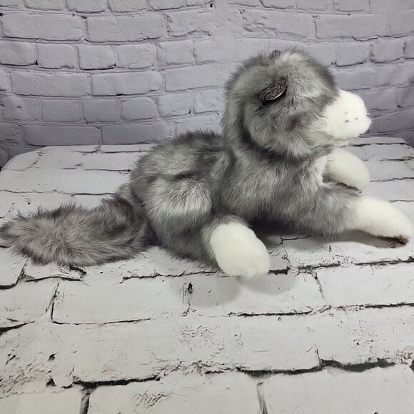 Folkmanis Timberwolf Full-Body Plush Hand Puppet Lifelike Gray Wolf Storytelling - Picture 4 of 11